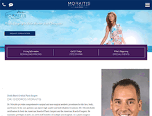 Tablet Screenshot of moraitisplasticsurgery.com